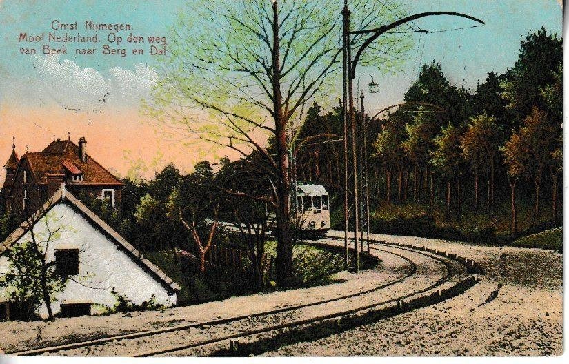 1920 - TRAM op den WEG van BEEK naar BERG en DAL, Ophalen of Verzenden, Voor 1920, Gelopen, Gelderland