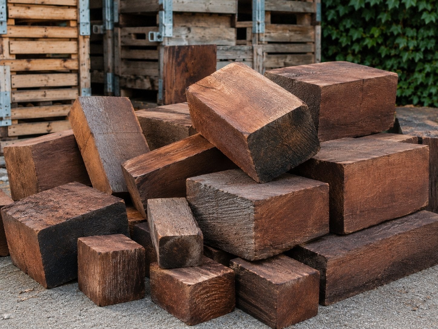 AZOBÉ Tropisch Hardhout Blokken te Koop, Tuin en Terras, Haardhout, 6 m³ of meer, Ophalen