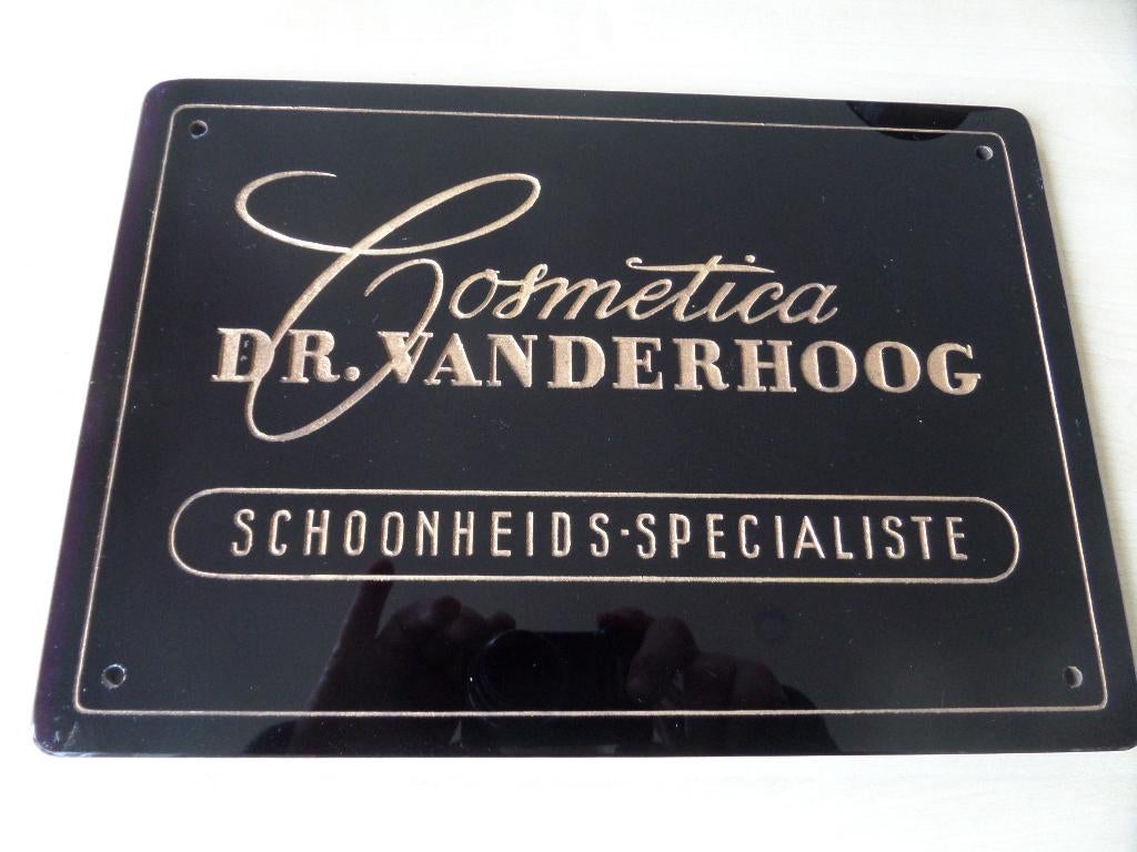 antiek reclame bord, Ophalen of Verzenden, Gebruikt, Reclamebord
