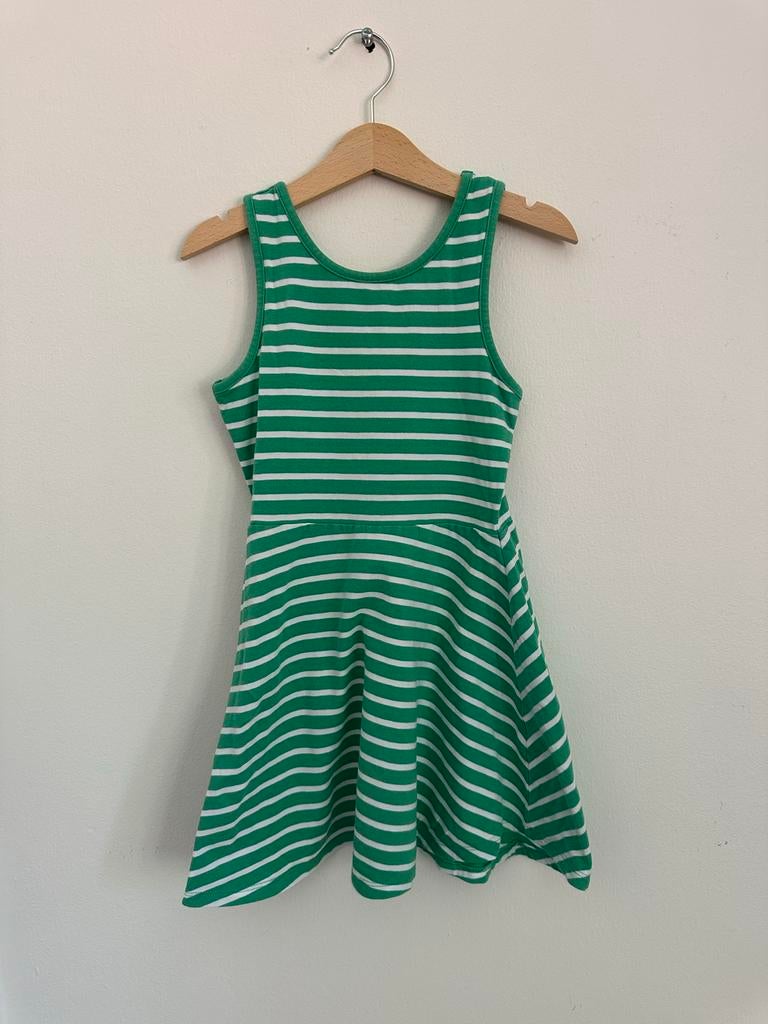 Next jurkje groen wit gestreept maat 110, Ophalen of Verzenden, Zo goed als nieuw, Meisje, Jurk of Rok