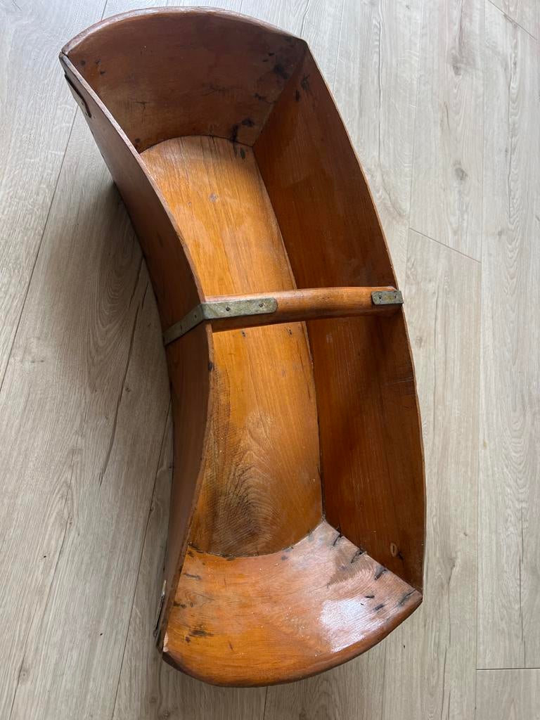 Antieke houten graan wan of bak, Antiek en Kunst, Ophalen of Verzenden