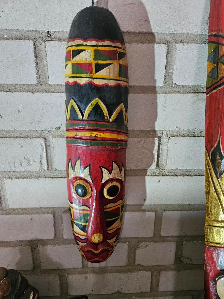 houten masker, Ophalen of Verzenden