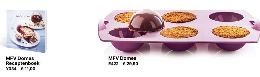 Tupperware MFV Domes Siliconen Bakvorm - Paars, Verzenden, Nieuw, Paars, Overige typen