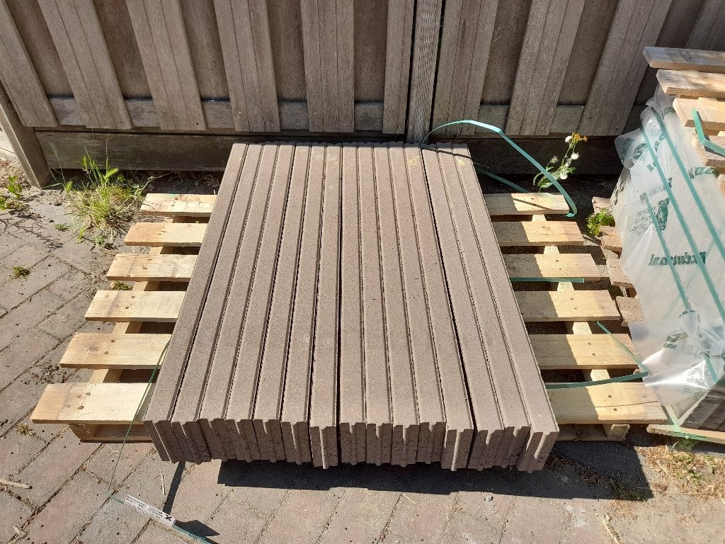 Opsluitband taupe, Tuin en Terras, Ophalen, Overige typen, Nieuw, Minder dan 5 m²