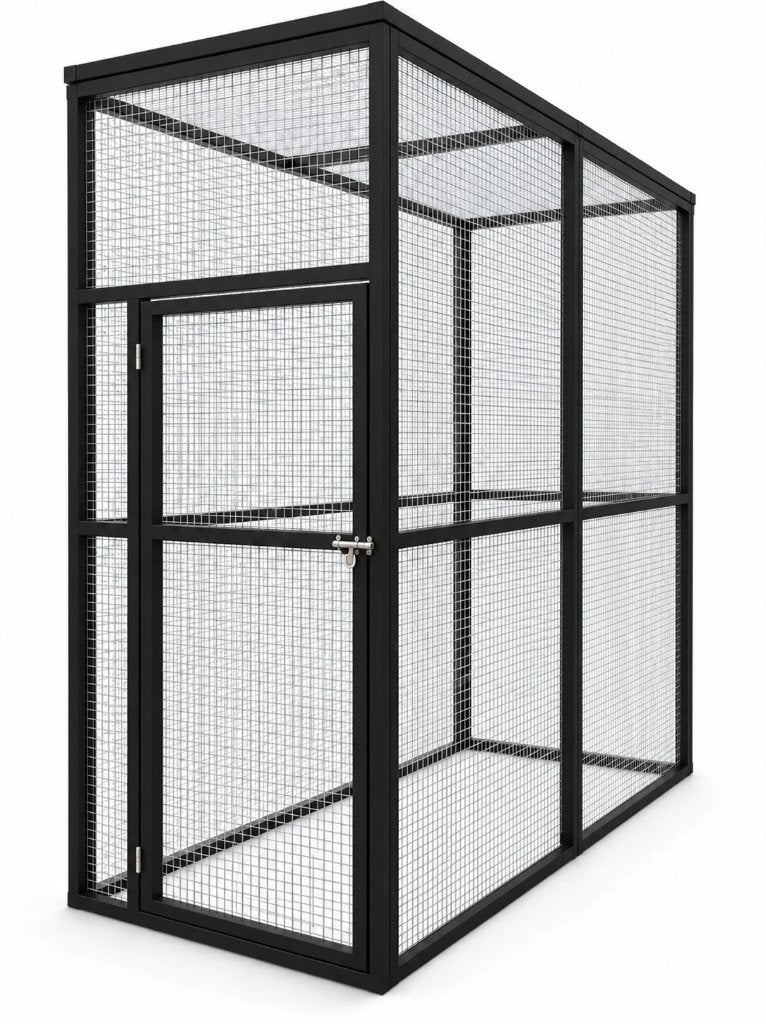 voliere of kattenren model duo aluminium, 4221LV, Info@vandoorntimmerwerken.com, Ophalen of Verzenden, Van Doorn timmerwerken
