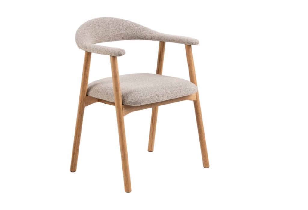 by fonQ Nordic Eetkamerstoel Eikenhout Greige | Van €189, nu, Byfonq, Overige kleuren, Byfonq, Nieuw