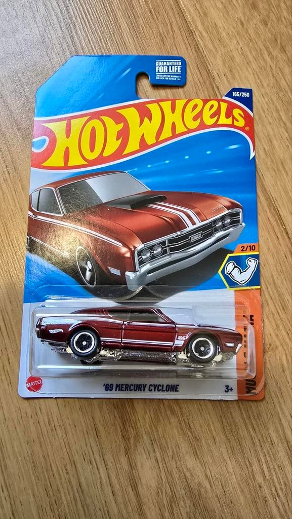Hot Wheels '69 Mercury Cyclone Muscle Mania 2/10, Ophalen of Verzenden