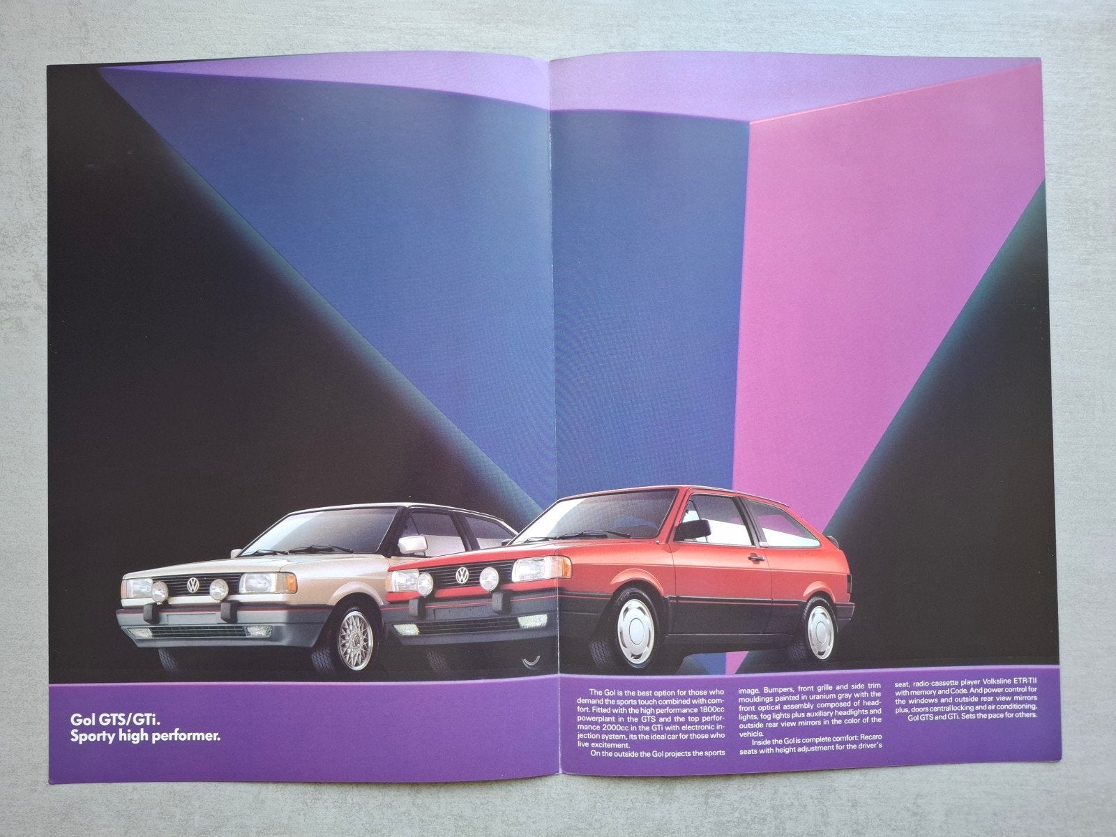 Braziliaanse Volkswagen Gol GTS / GTi folder, Ophalen of Verzenden, Zo goed als nieuw, Volkswagen