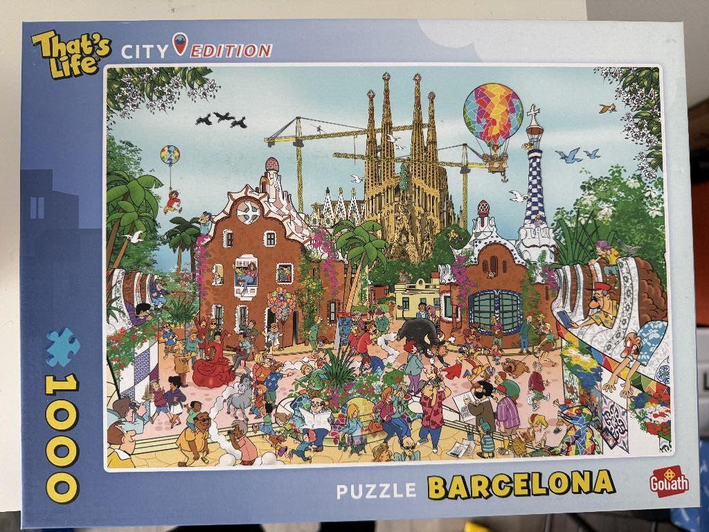 That's life puzzel Barcelona 1000 stukjes, Ophalen of Verzenden, 500 t/m 1500 stukjes, Zo goed als nieuw, Legpuzzel