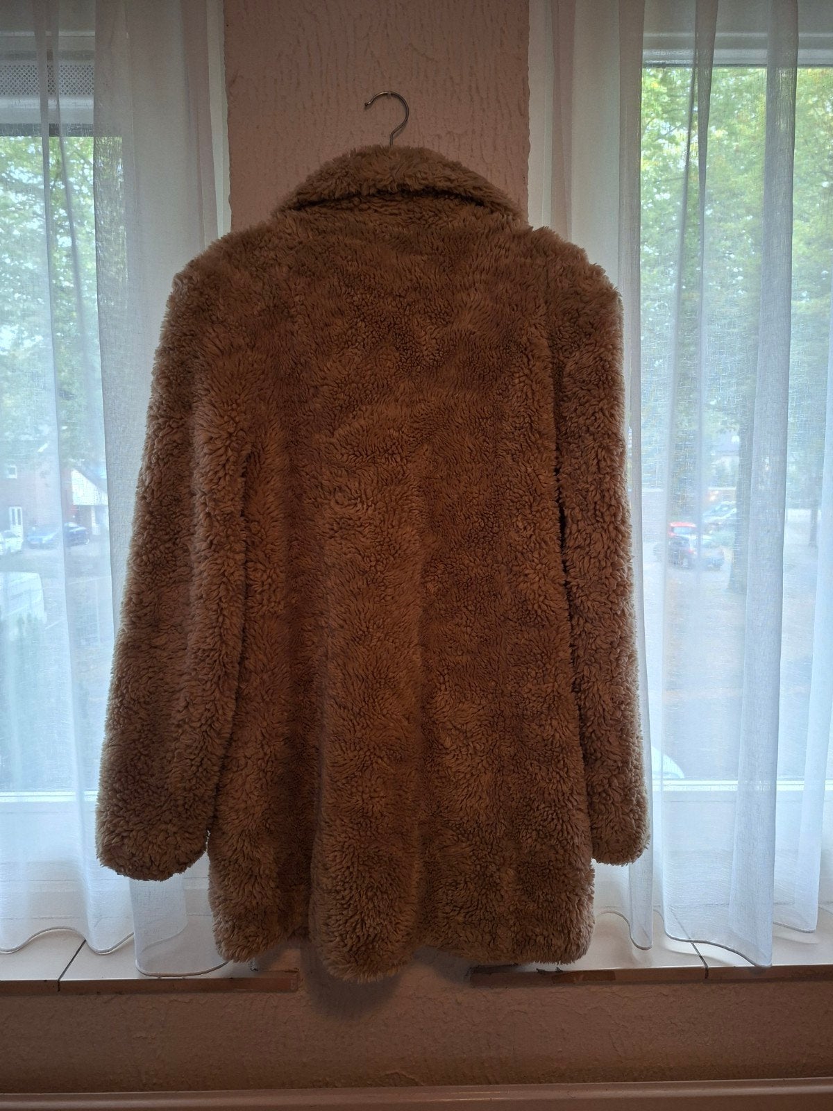 Warme camel teddy jas / winterjas Easy Comfort - Maat 40, Maat 38/40 (M), Beige, Ophalen of Verzenden, Zo goed als nieuw