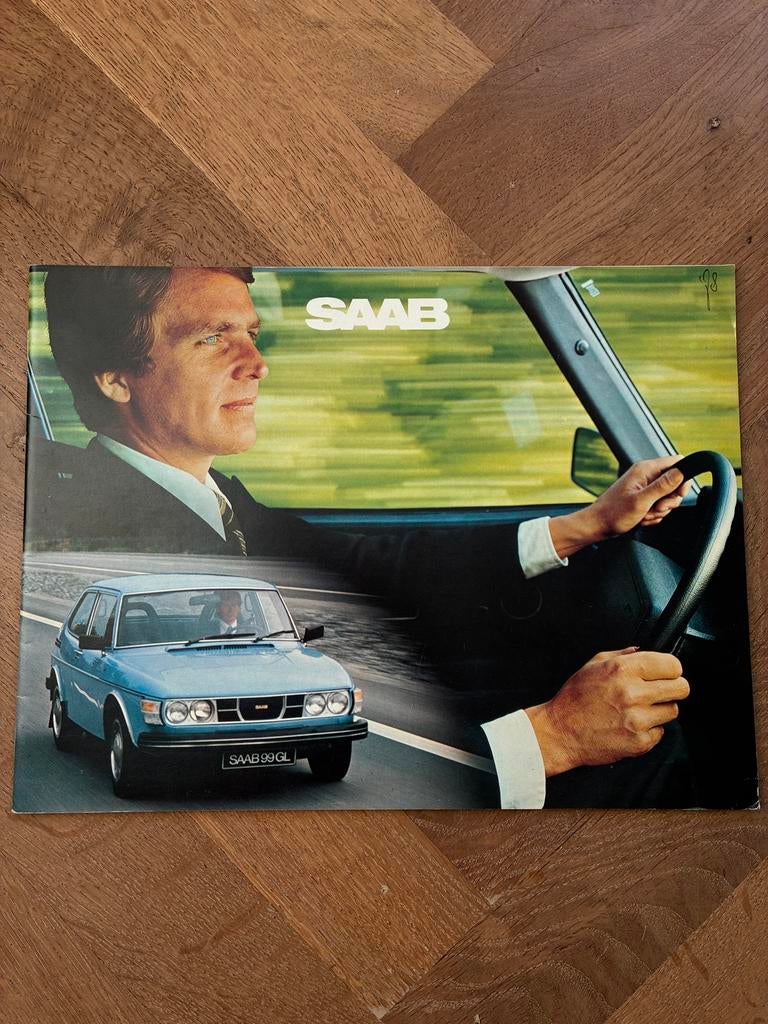 1978 Saab 99 USA brochure, Ophalen of Verzenden, Zo goed als nieuw, Overige merken