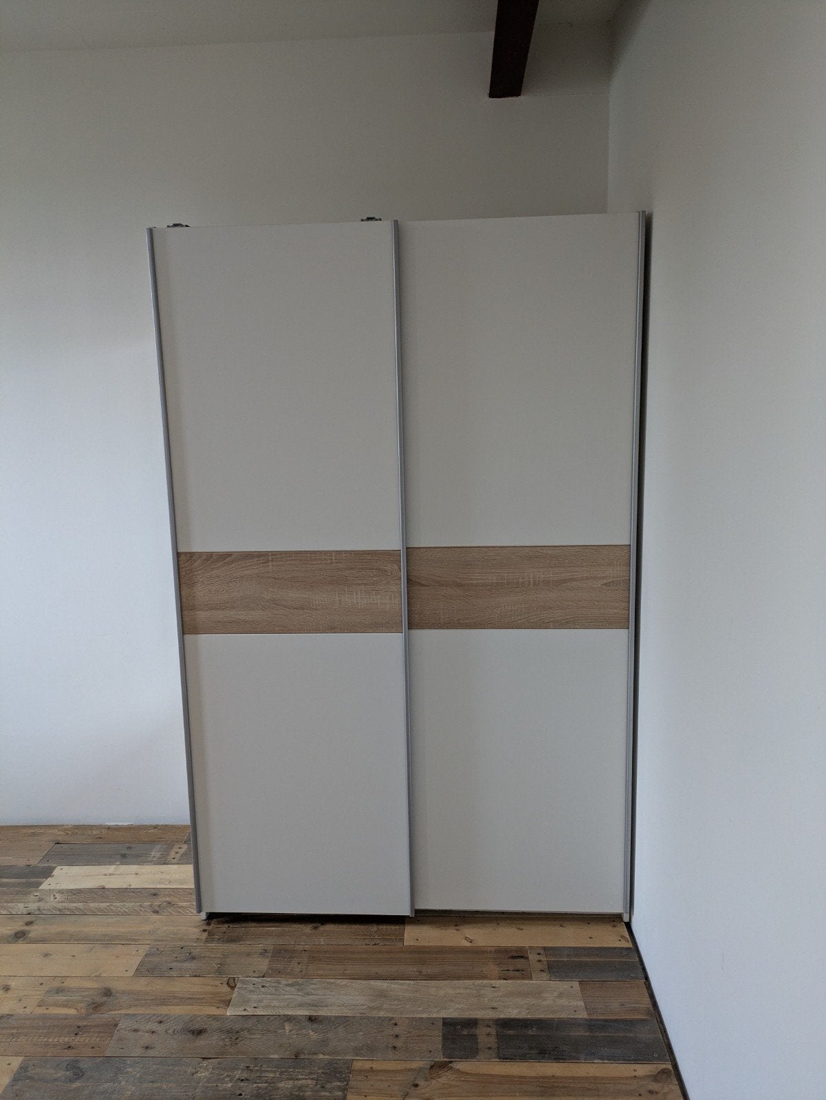 Leen Bakker kledingkast met schuifdeuren, Huis en Inrichting, Kasten | Kledingkasten, Ophalen, Gebruikt, 100 tot 150 cm, 200 cm of meer