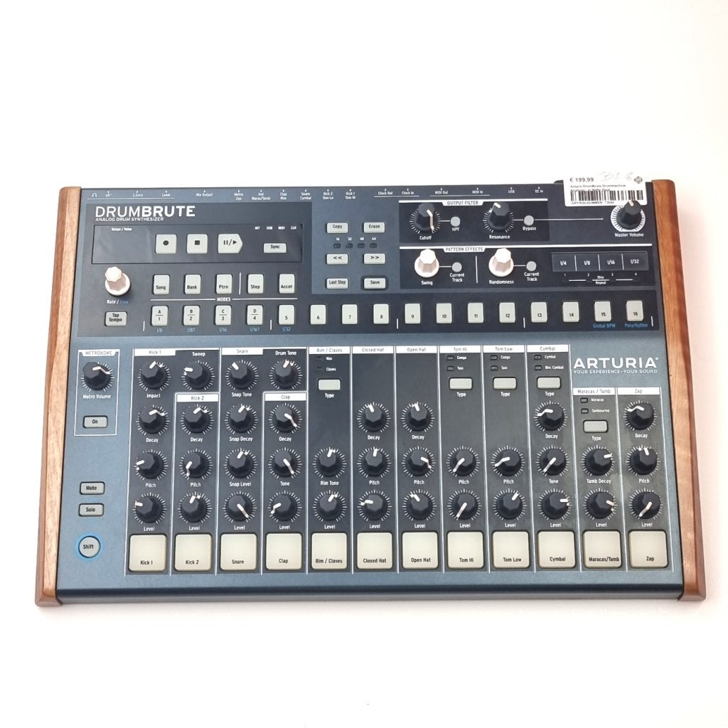 Arturia DrumBrute Drummachine Analoog | In Nette Staat, Muziek en Instrumenten, Drumcomputers, Arturia, Gebruikt, Support@arturia.com