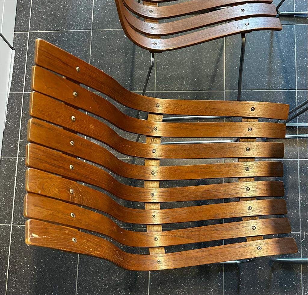 Vintage design Hans Brattrud set 4 stoelen, Ophalen