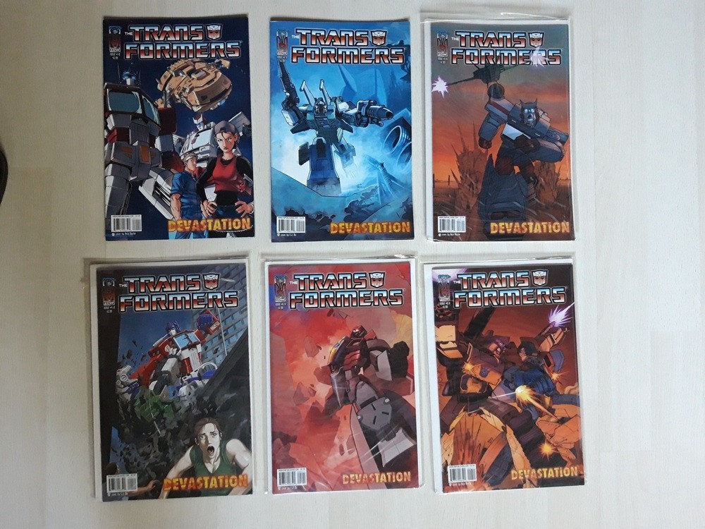 Transformers Devastation Comics ( 6 comics), Amerika, Verzenden, Zo goed als nieuw, Meerdere comics