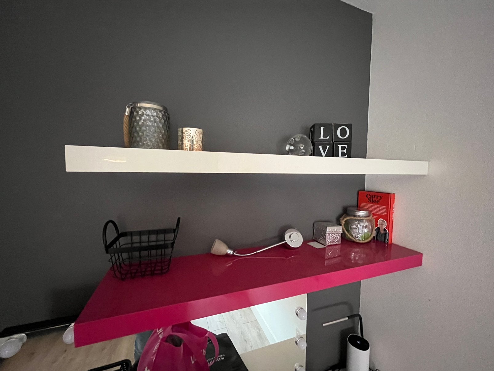 Drie wandplanken., Ophalen, Gebruikt