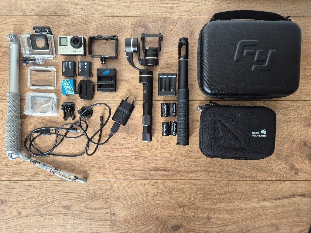 GoPro Hero4 Silver + Feyutech G4S 3-Axis Gimbal