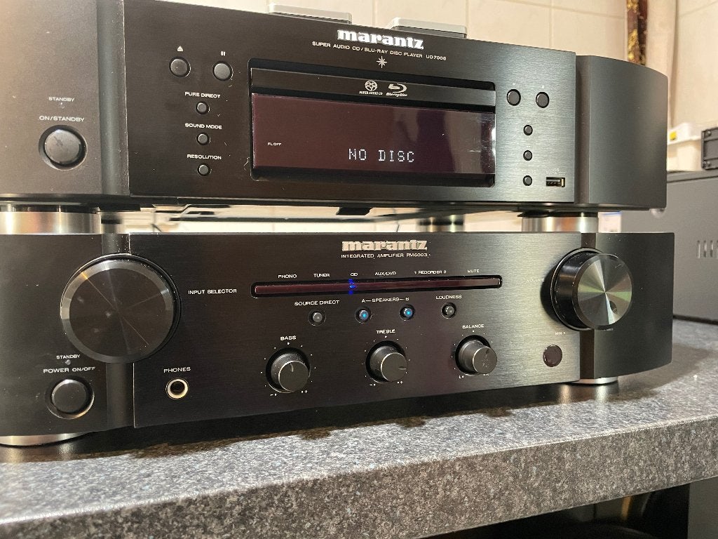 Marantz set versterker en Blu-Ray speler, Marantz, Ophalen of Verzenden, Zo goed als nieuw, Minder dan 60 watt