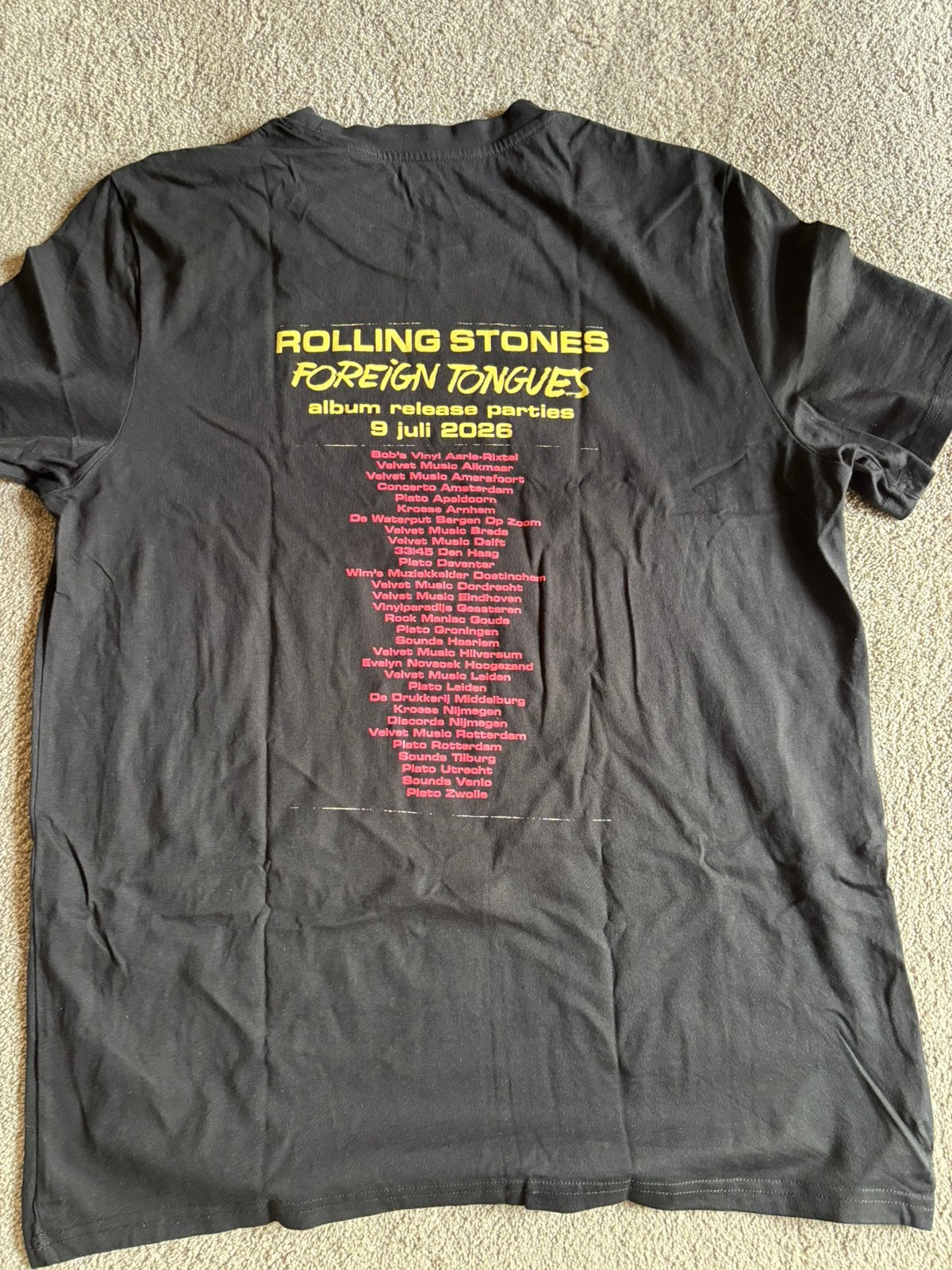 Rolling Stones T-shirt albumrelease Foreign Tongues (XL), Verzamelen, Muziek, Artiesten en Beroemdheden, Ophalen of Verzenden