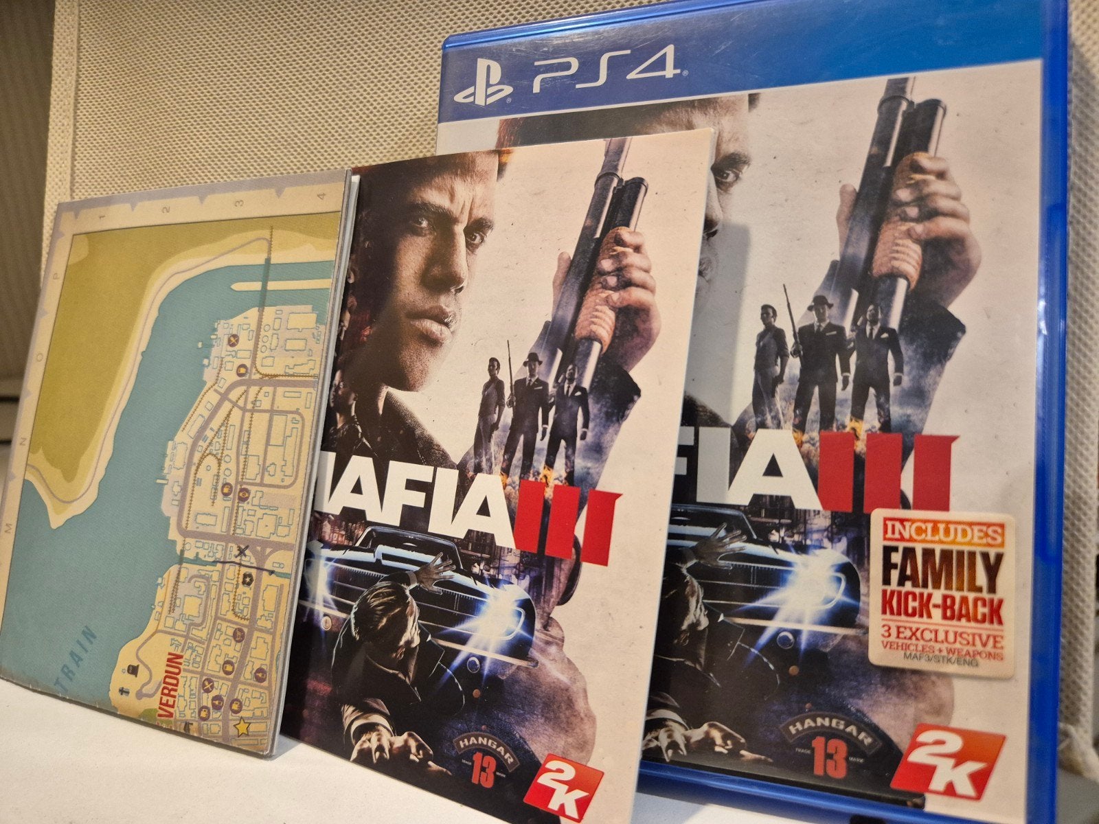 Mafia III 3 met map ps4, Spelcomputers en Games, Avontuur en Actie, Vanaf 18 jaar, 1 speler, Ophalen of Verzenden