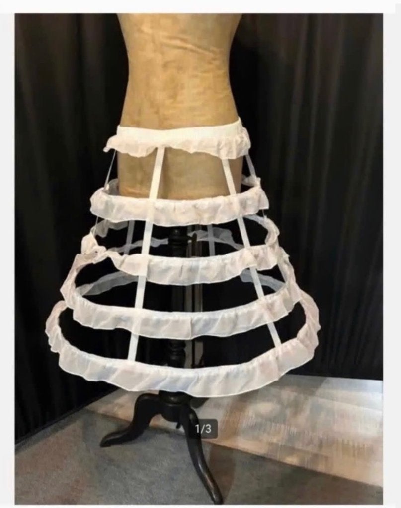 Witte Hoepel rok crinoline onderrok, trouw, feest, fantasy, Wit, Nieuw, Ophalen of Verzenden, Accessoires