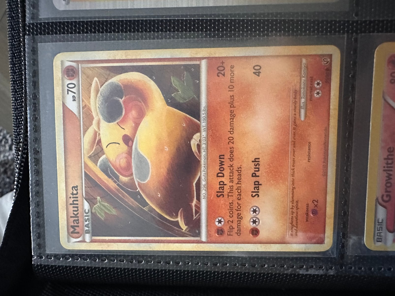 Makuhita Pokémon Kaart - HP 70 - Basic, Verzenden, Gebruikt, Losse kaart