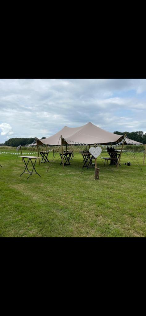 Stretchtent te huur huren 6x10 m, Ophalen, 8 meter of meer