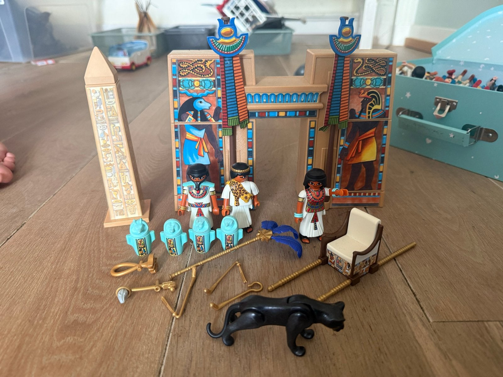 Playmobil 4243: Egyptische tempel met figuren en accessoires, Ophalen of Verzenden, Gebruikt, Jongen of Meisje