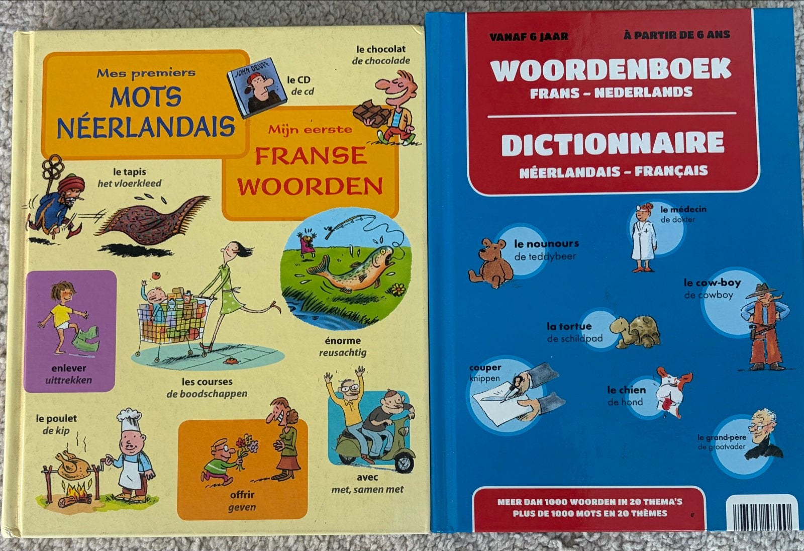 2 Franse leerboeken voor kinderen (vanaf 6 jaar), Boeken, Ophalen of Verzenden, Zo goed als nieuw, Non-fictie