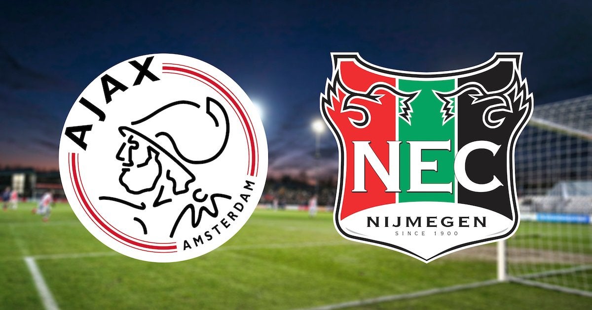 2 tickets vak 420 | Ajax vs NEC Nijmegen, Twee personen