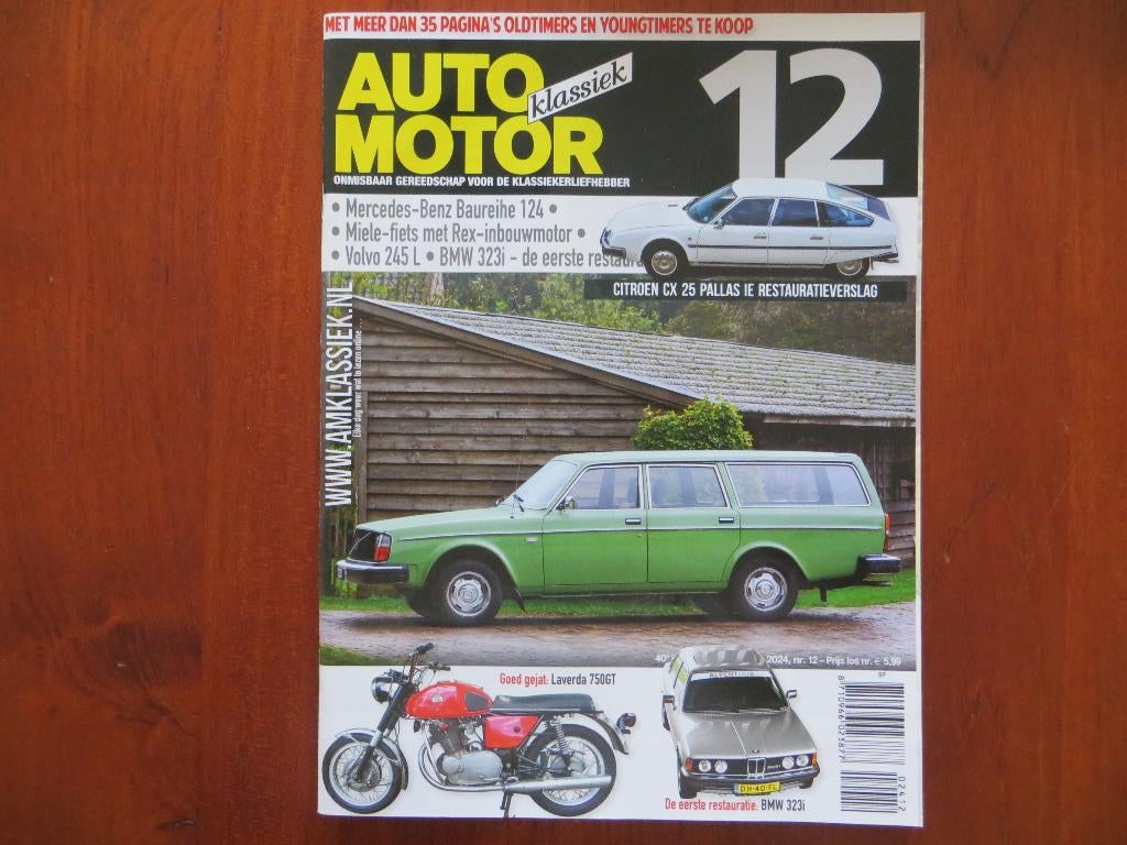 Auto Motor Klassiek 12 2024 Mercedes-Benz W124, Volvo 245 L, Ophalen of Verzenden, Nieuw, Mercedes