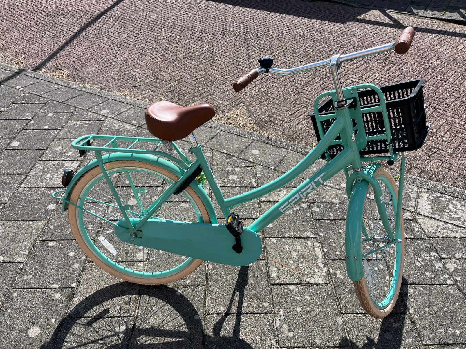 Cortina Cargo meisjesfiets mintgroen met krat 26 inch, Ophalen, Zo goed als nieuw, 26 inch of meer