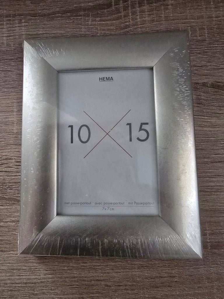 Nieuwe HEMA fotolijst zilver 10x15 cm   (dv10, Ophalen of Verzenden, Nieuw