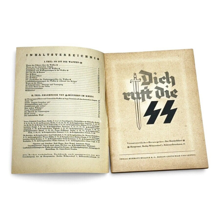 Dich ruft die SS' Wervingsbrochure, Antiek en Kunst, Ophalen of Verzenden