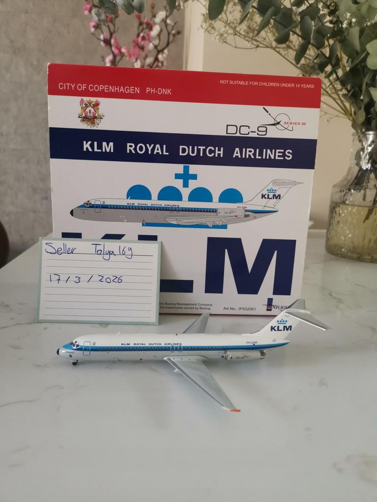 KLM DC-9-30 Inflight200 1:200 IF932061 Reg. PH-DNK, Overige merken, 1:200 of kleiner, Nieuw, Ophalen of Verzenden