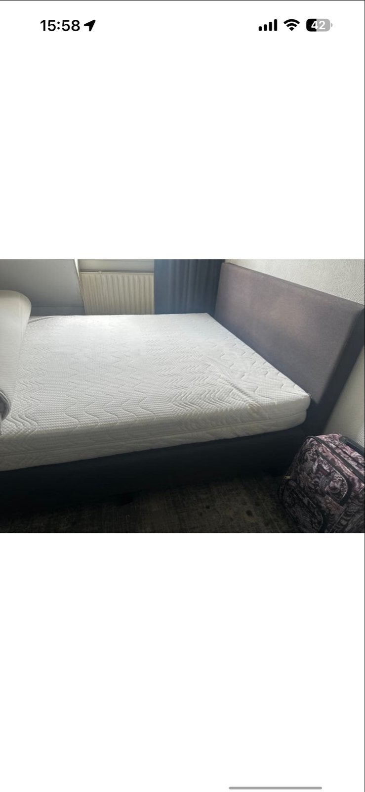 Gratis af te halen bed met of zonder matras, Huis en Inrichting, Slaapkamer | Bedden, Ophalen, Gebruikt, Tweepersoons, 140 cm