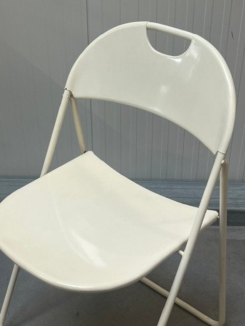 Kinno klapstoel Niels Gammelgaard jaren 80 vintage retro wit, Huis en Inrichting, Ophalen, Gebruikt, ., Wit