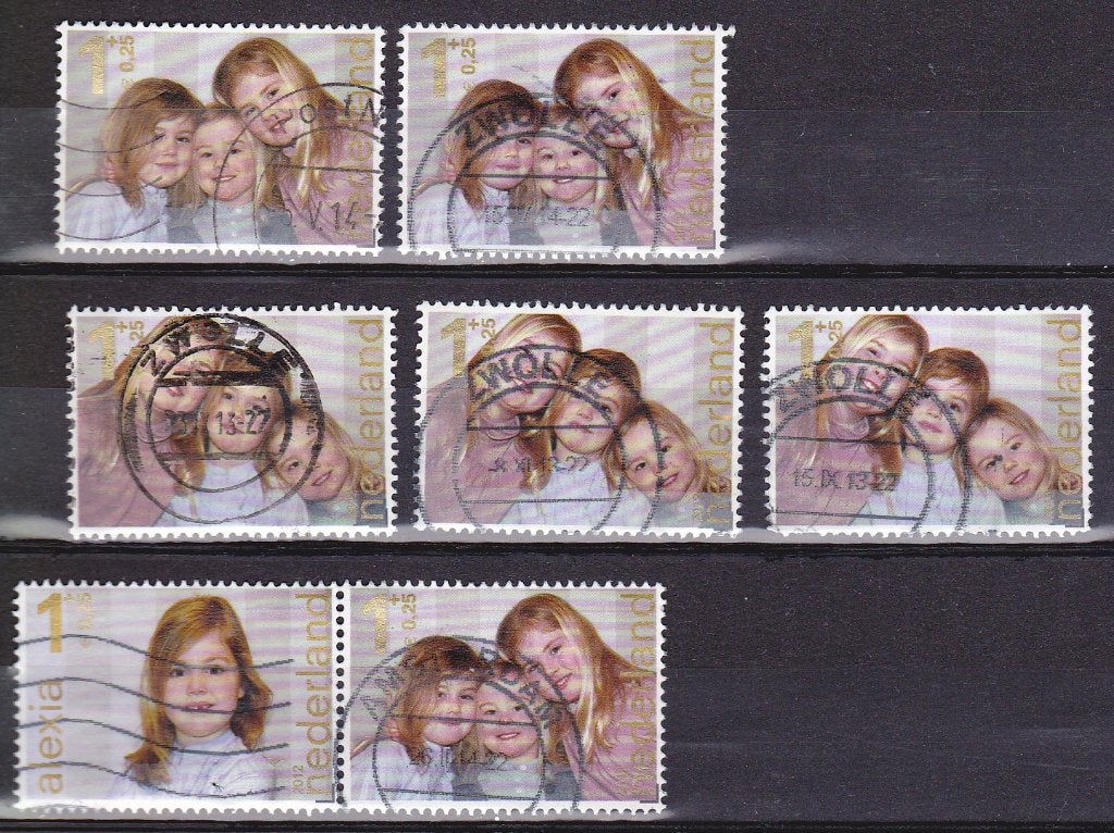 2012 kinderzegels (zie scan)., Ophalen of Verzenden, Gestempeld