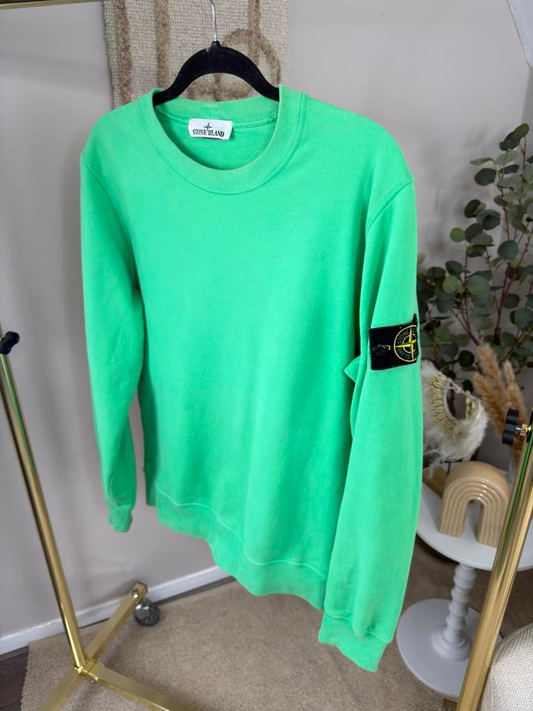 Originele Stone Island trui in het groen, Ophalen of Verzenden, Zo goed als nieuw, Maat 48/50 (M), Groen