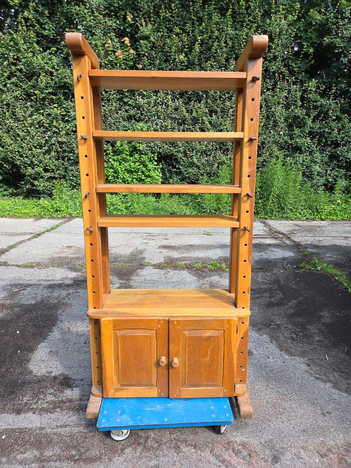 Kast, kaaskast boekenkast legkast wandmeubel eikenhout, Ophalen, Gebruikt
