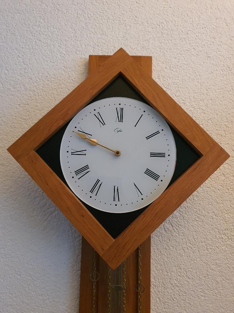 Orfac pendule wandklok, Huis en Inrichting, Woonaccessoires | Klokken, Ophalen, Gebruikt, Analoog, Wandklok