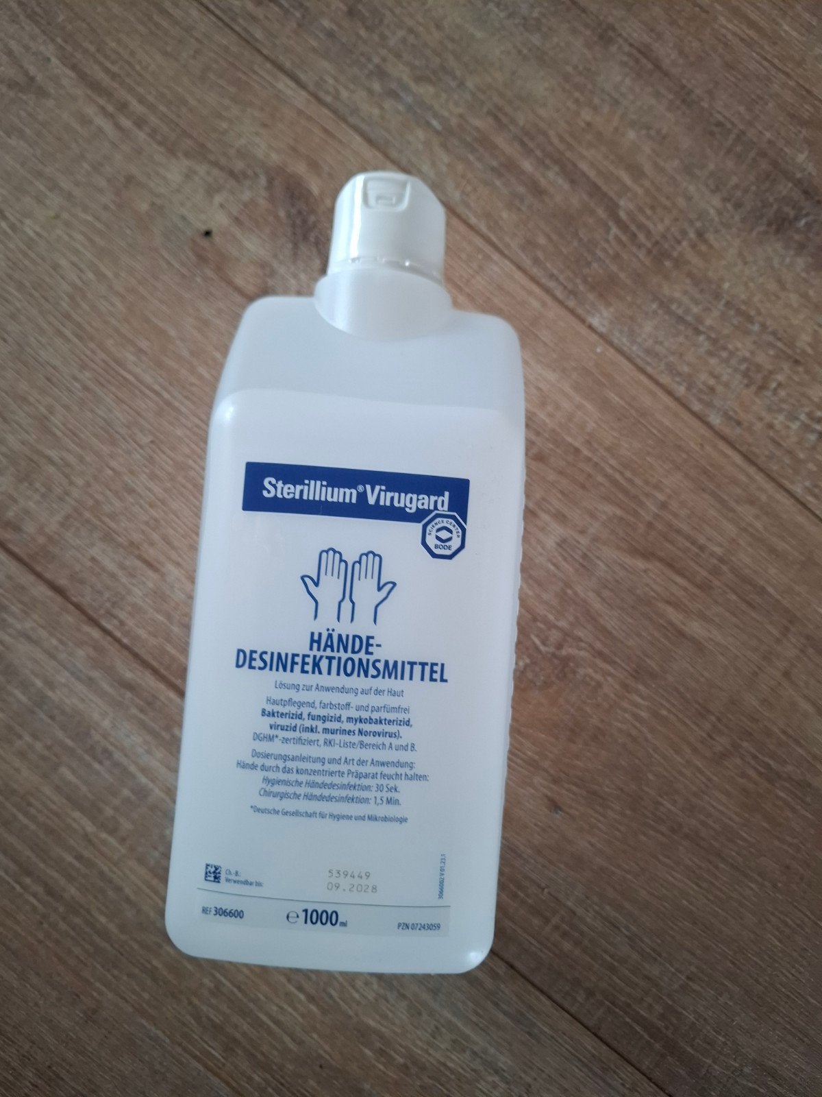 Handalcohol, nieuw, Ophalen