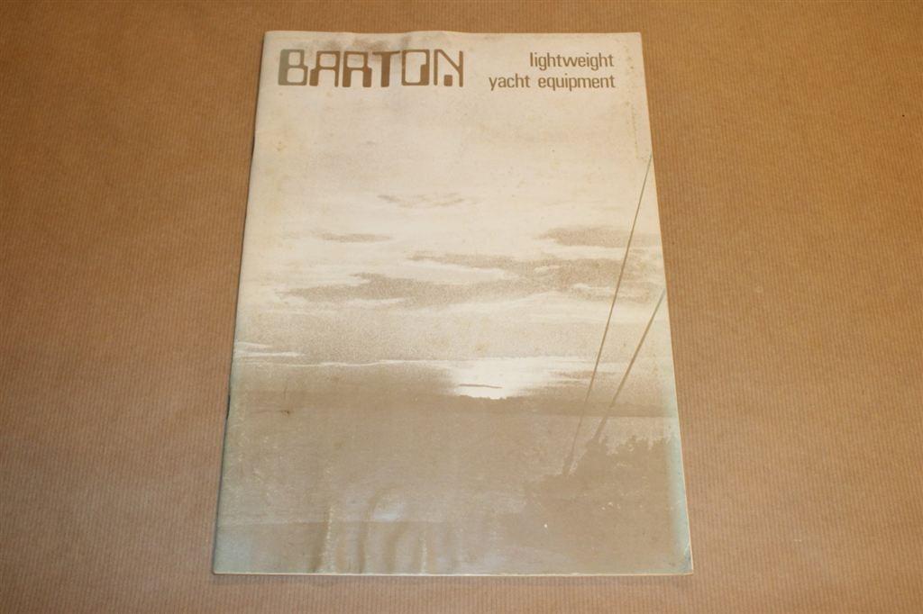 Oude catalogus - Barton - Artikelen voor zeiljachten - ca 19, Boeken, Catalogussen en Folders, Ophalen of Verzenden, Gelezen