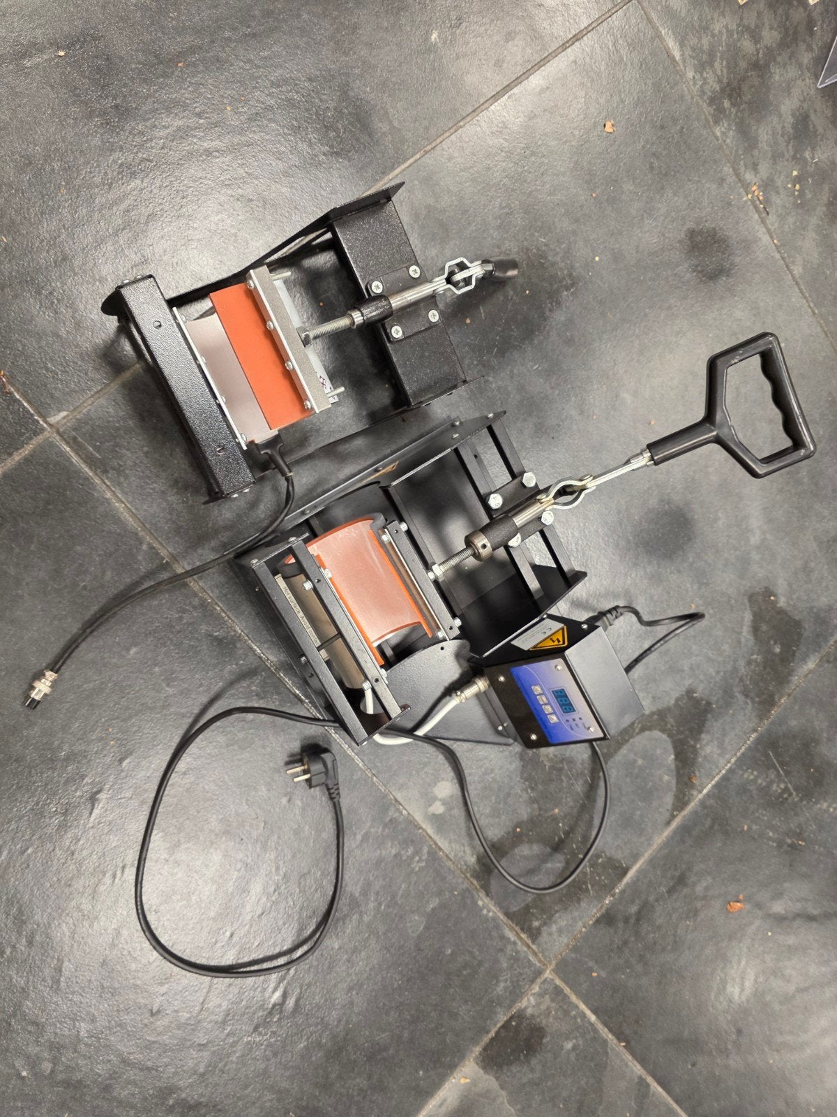Mokken Pers voor Logo's op Kopjes - Sublimatie Machine, Zwart, Gebruikt, Machine, Elektrisch