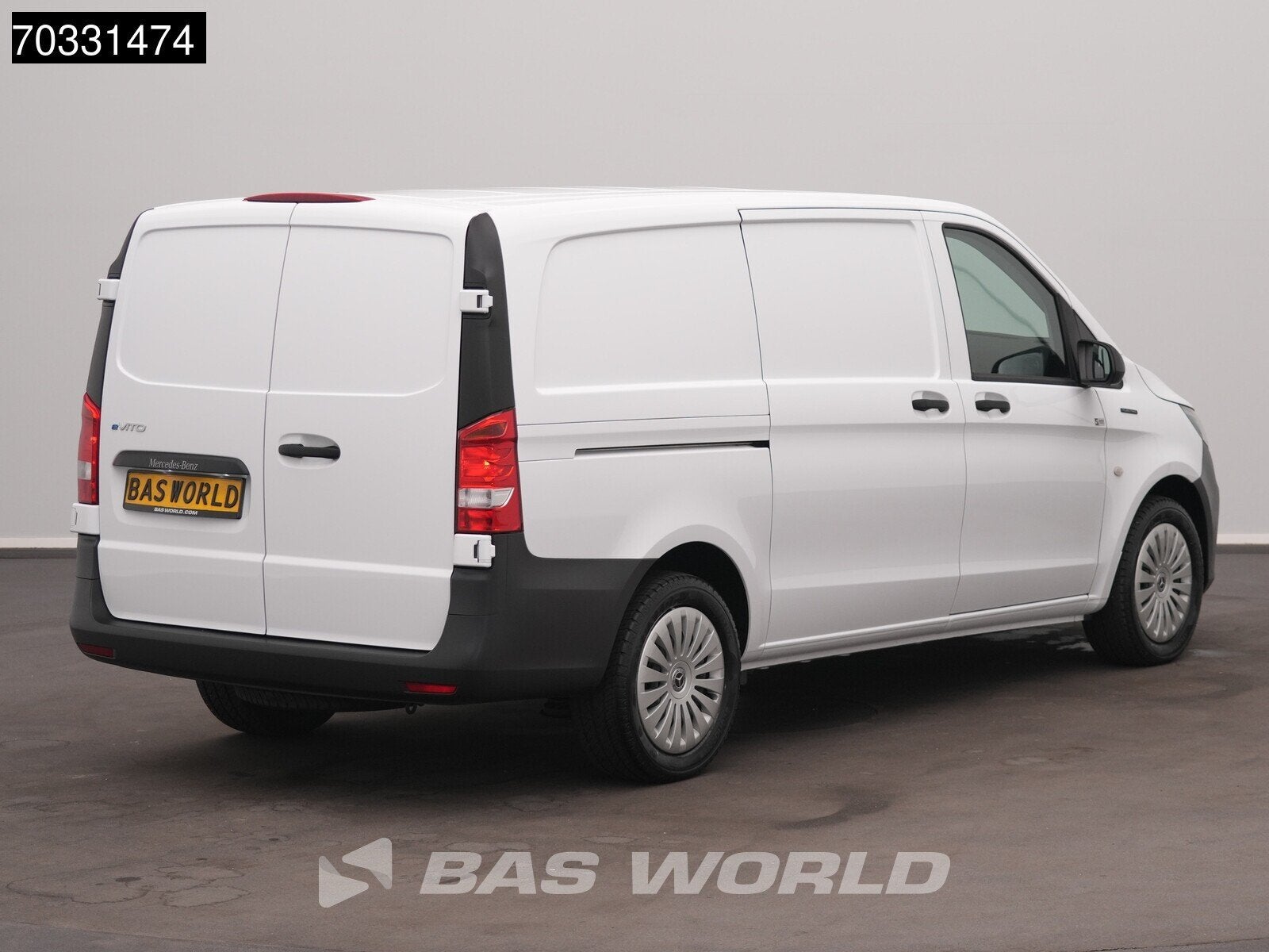 Mercedes eVito 66kWh Elektrisch 66kWh 286km WLTP L2H1 Airco, Auto's, Automaat, Stof, 2404 kg, Euro 6