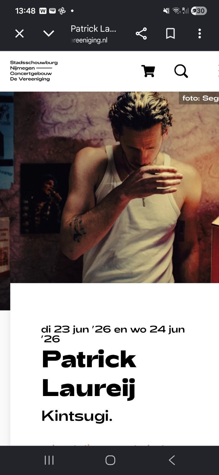2 tickets cabaretavond Patrick Laureij op 23 juni Nijmegen, Tickets en Kaartjes, Twee personen, Juni