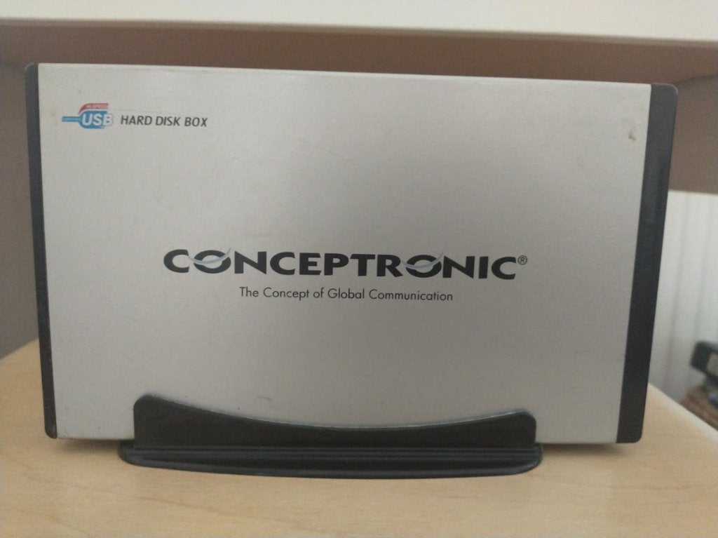 Conceptronic Hard Disk Box 3,5" USB 2.0 met een HDD, Computers en Software, Harde schijven, Gebruikt, HDD, Ophalen of Verzenden