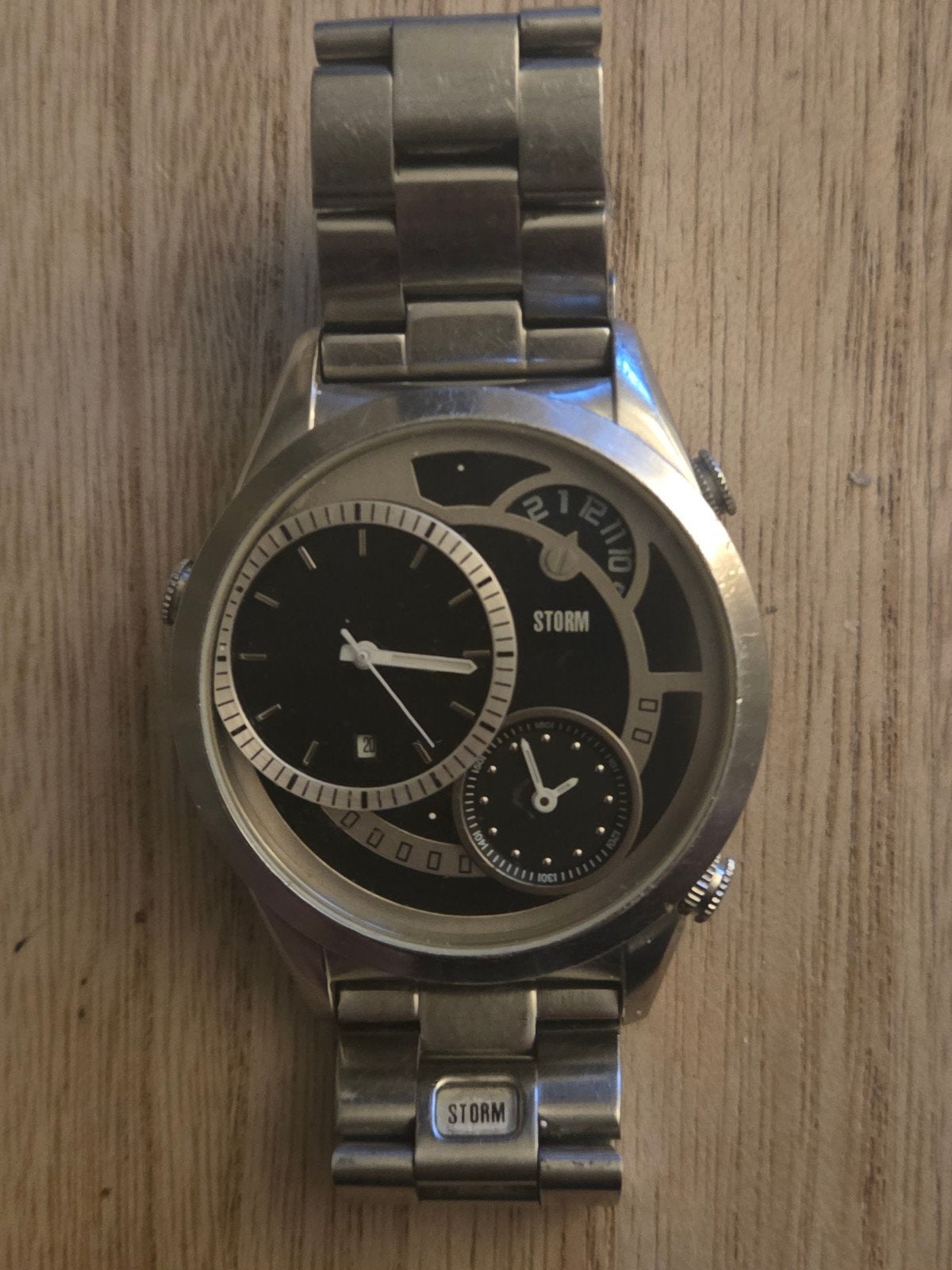 Storm London Dual Time Herenhorloge - Zilverkleurig, Sieraden, Tassen en Uiterlijk, Ophalen of Verzenden