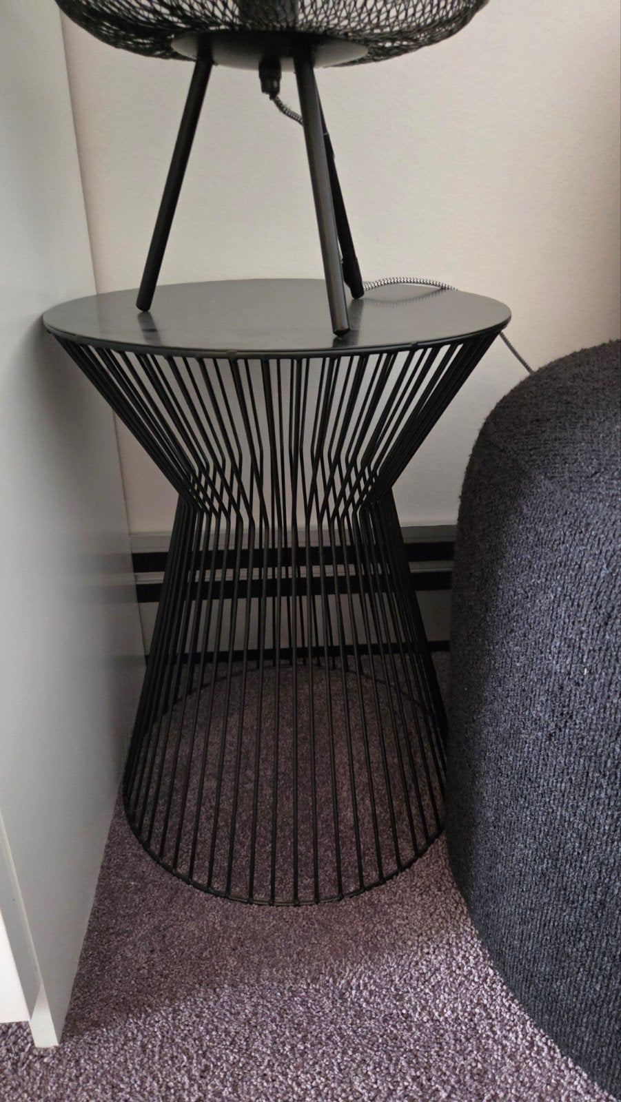 Suus bijzettafel metaal zwart Karwei, Ophalen of Verzenden, Rond, Metaal of Aluminium, Minder dan 55 cm