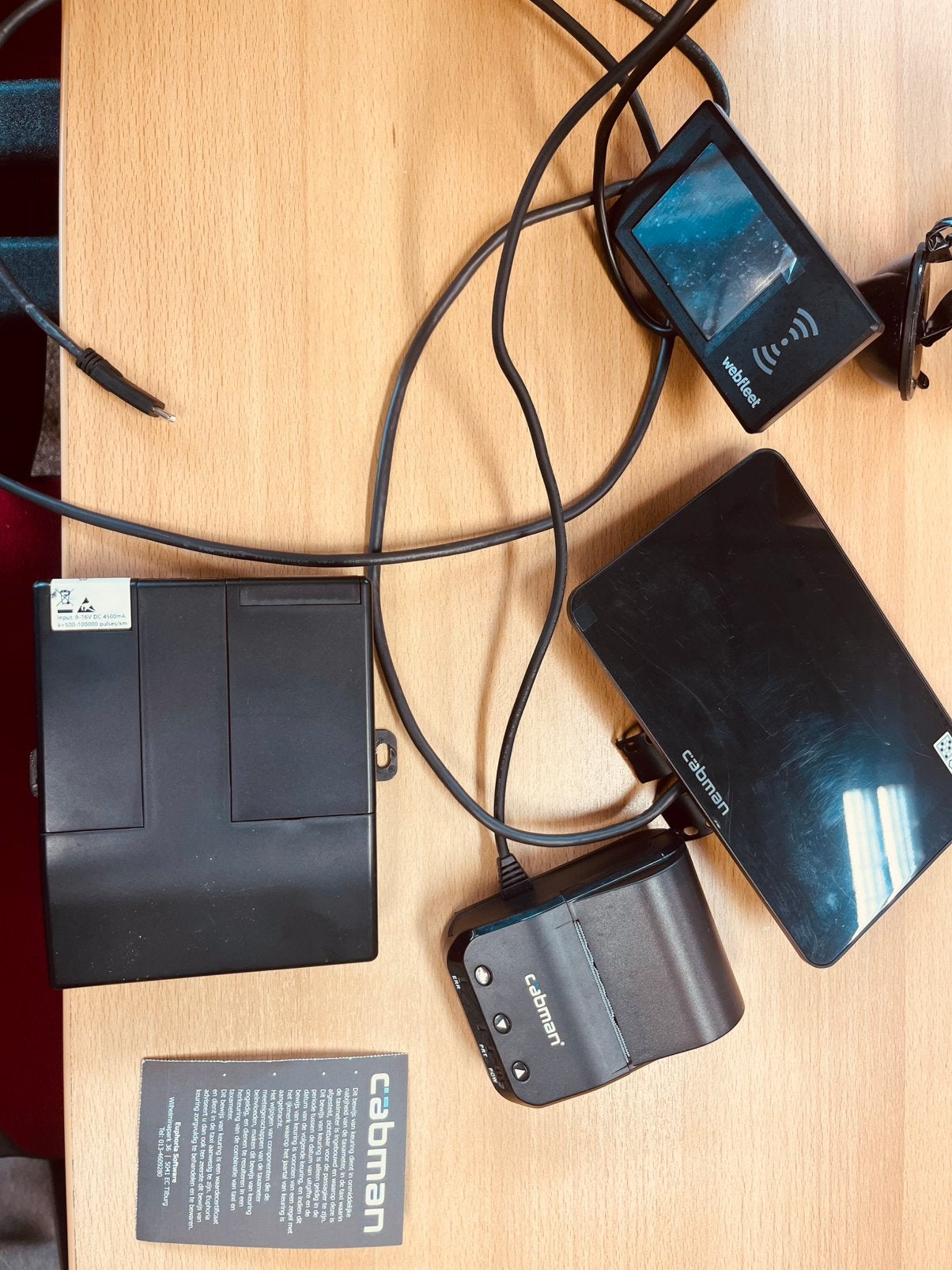 Taximeter CABMAN met groot 5 inch scherm ,printer compl set, Ophalen, Gebruikt